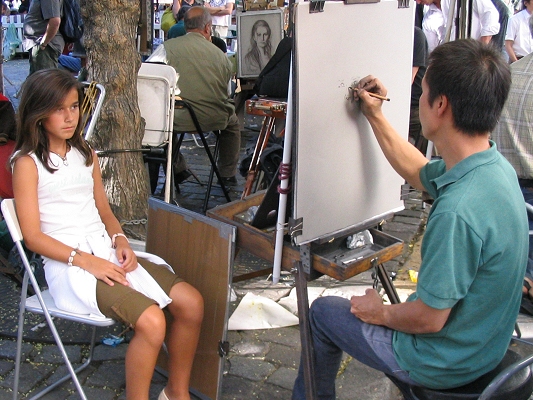 Portrætmaler ved Montmartre
